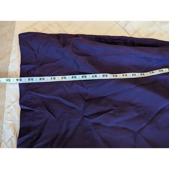 l'ogan purple silk cowl neck asymmetrical flutter sleeve silk dress sz m nwt - Picture 5 of 8